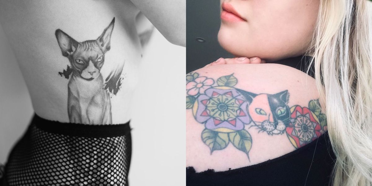 Hemen Şimdi Denemek İsteyeceğiniz 18 Kedi Dövme Fikirleri