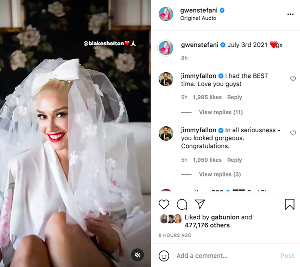 Φωτογραφίες γάμου της Gwen Stefani και της Blake Shelton: Φορέματα Vera Wang και καουμπόικες μπότες με τακούνια