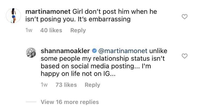 Aaand Shanna Moakler obtožujejo, da prihaja na Kravisov dlančnik na Instagramu