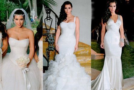 Vyberte si svoje obľúbené svadobné šaty Kim Kardashian!