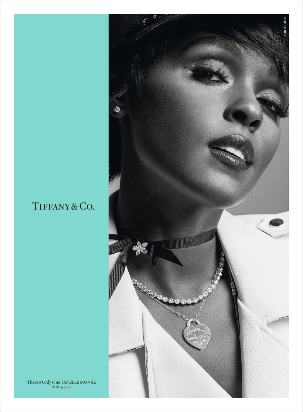 Janelle Monae skinner i Tiffany & Co. høstkampanjen 2017