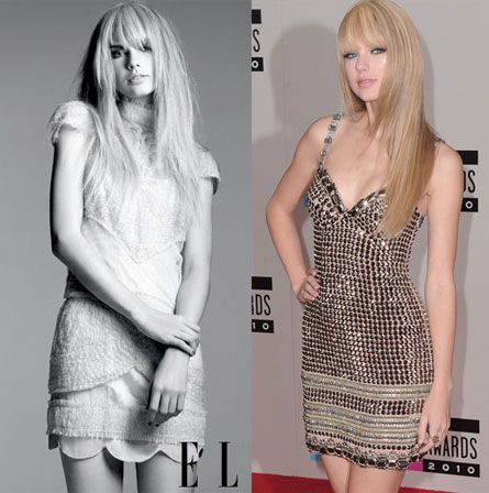 Taylor Swift, la chevelure apparente