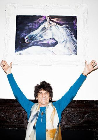 The Rolling Stones Ronnie Wood tar på motedesign