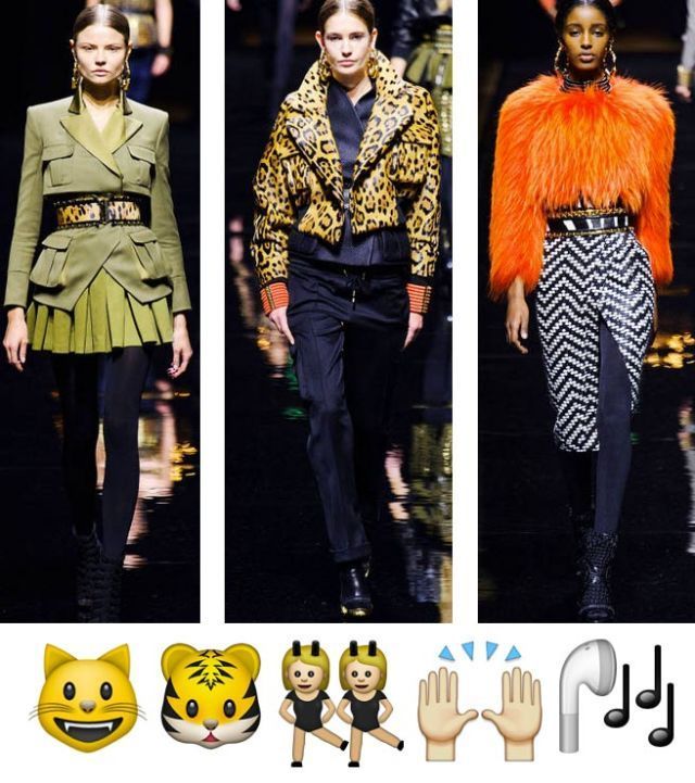 Emoji Fashion Week Bewertungen: Balenciaga, Rick Owens, Lanvin, Balmain