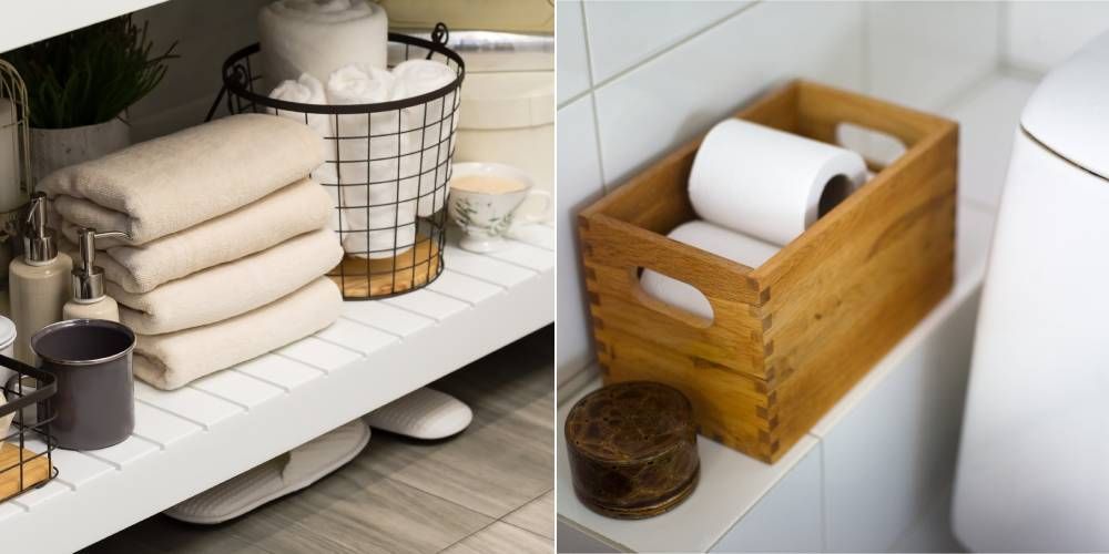 28 idéias de armazenamento de banheiro pequeno para apartamentos minúsculos