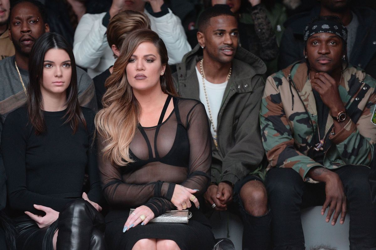 Kendall Kardashian, Khloe Kardashian, Big Sean et Pusha T au défilé Kanye West Adidas