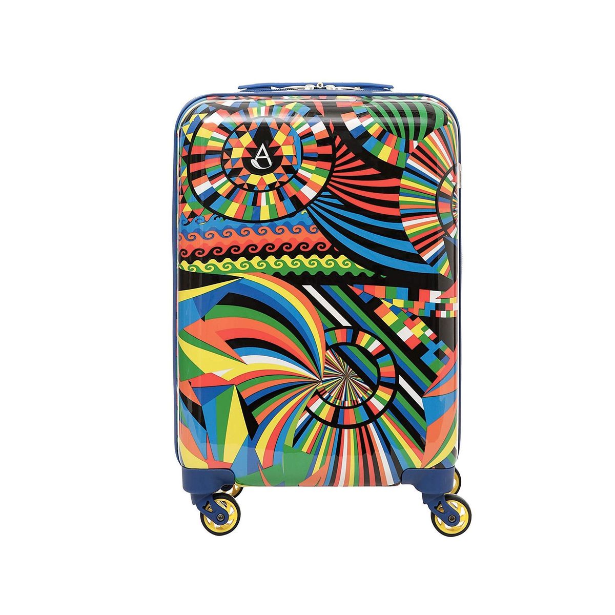 Aerolite 4 Wheel Travel Carry on Hand Cabin Baggage куфар, многоцветен карнавал