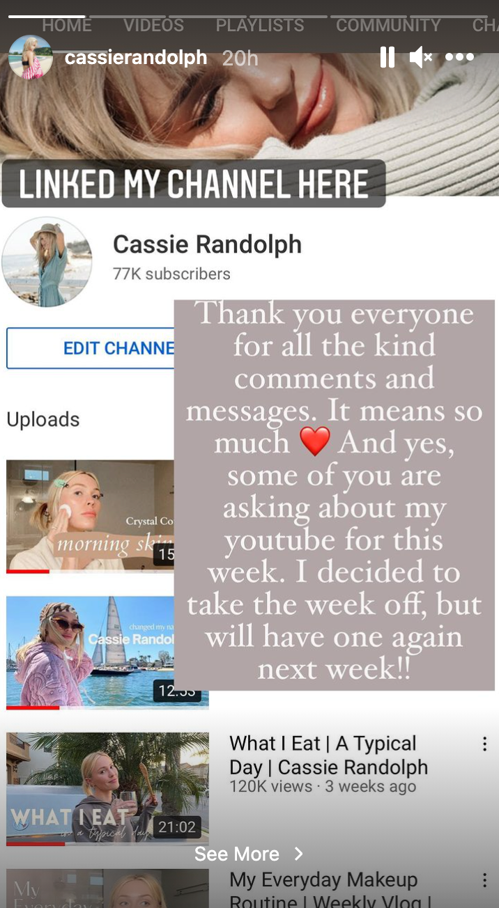 Cassie Randolph murrab vaikuse pärast seda, kui endine Colton Underwood tuleb geiks